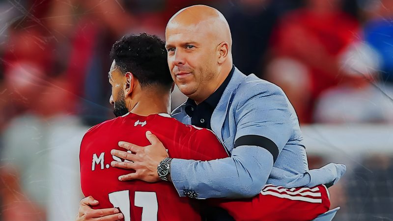 آرني سلوت ومحمد صلاح