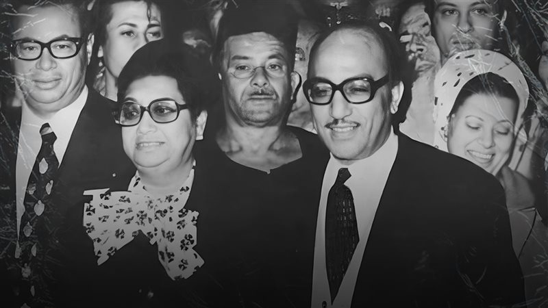 أم كلثوم مع زوجها