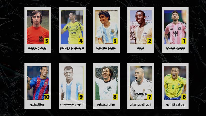 أفضل 10 لاعبين في