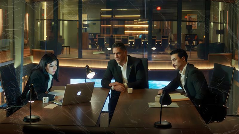 مشهد من مسلسل رأس