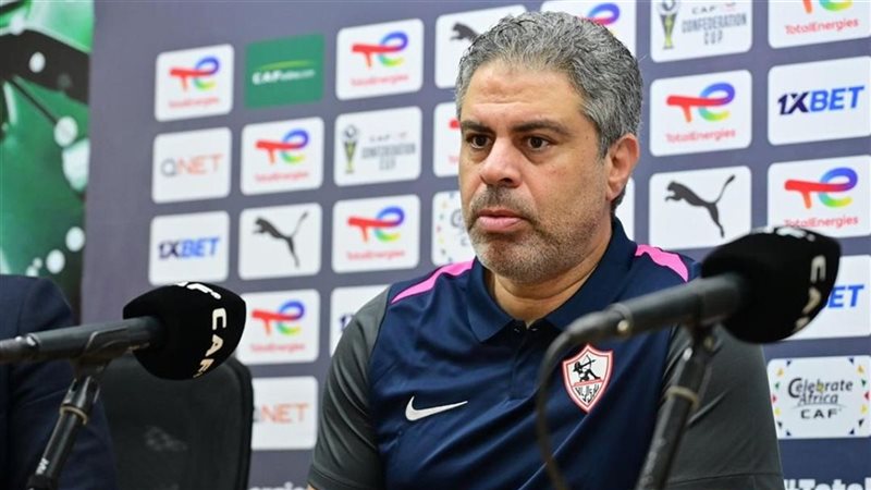 معتمد جمال من المؤتمر الصحفي بعد المباراة