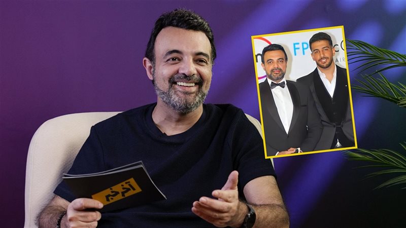 عمرو محمود ياسين وابنه