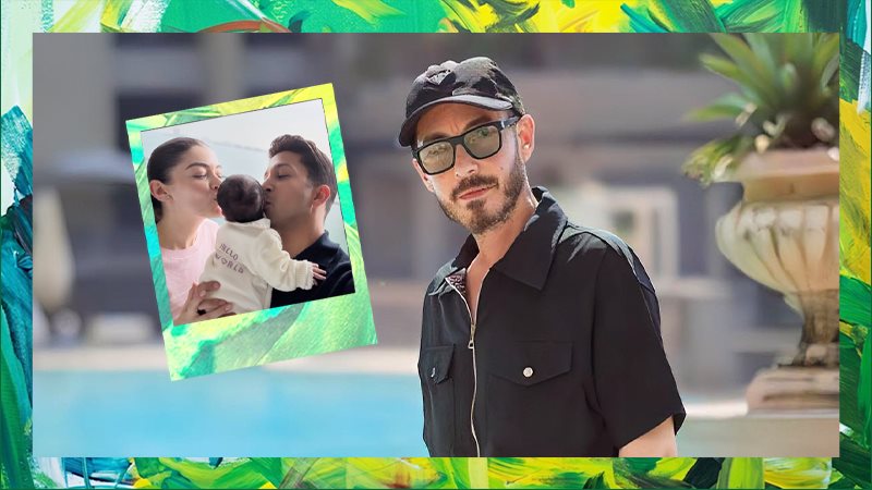 أحمد زاهر يحتفل بحفيدته Ella